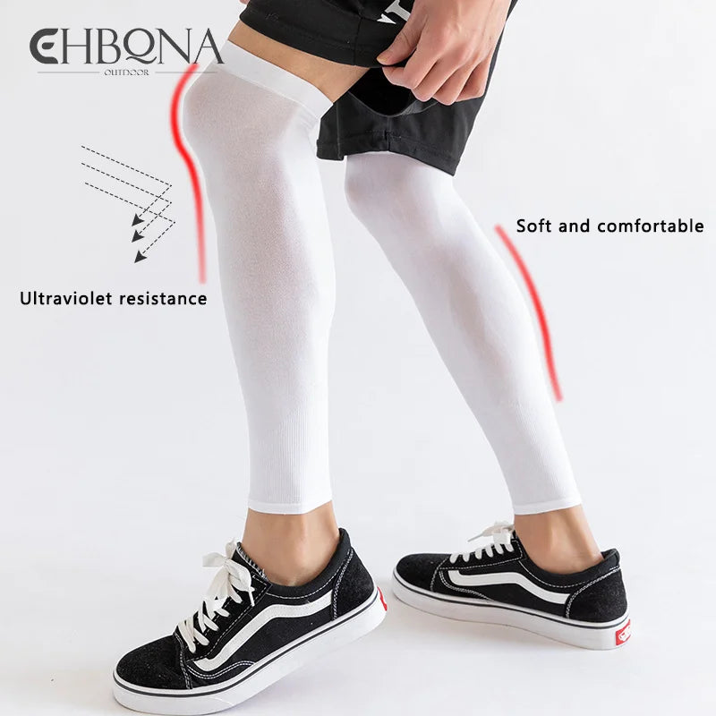 Outdoor Sunscreen Leggings Cycling Sports Summer Leg Sleeves Men And Women Ice Sleeve Ice Silk Fashionable Stretchy Fit Leggings Outdoor Sunscreen Leggings Cycling Sports Summer Leg Sleeves Men And Women Ice Sleeve Ice Silk Fashionable Stretchy Fit Leggings