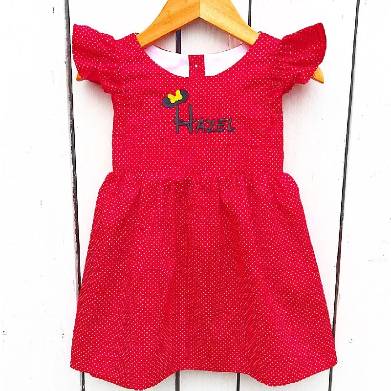 Bitty Red Dot Dress Tunics Modern contemporary