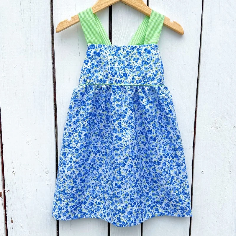 Blue Blossoms Tie-Back Dress Tunics Exclusive limited