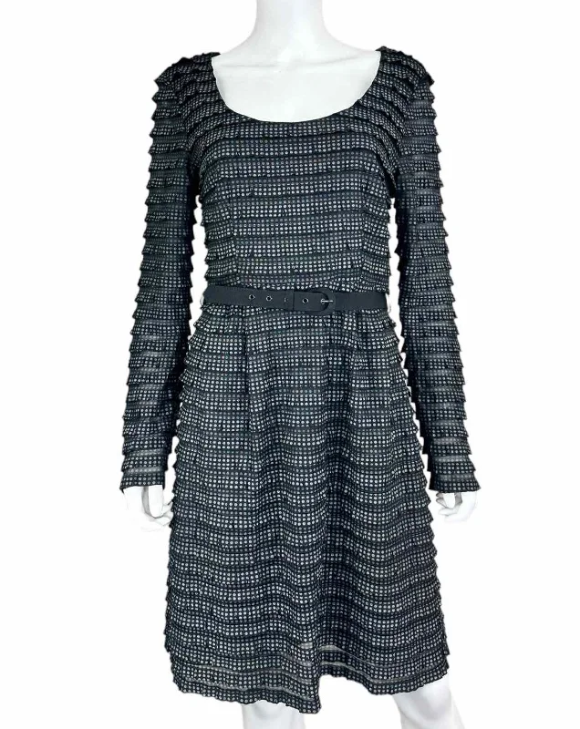 nanette lepore NWT Black Fifi's Frock Dress Size 12 Crew Neckline Sporty