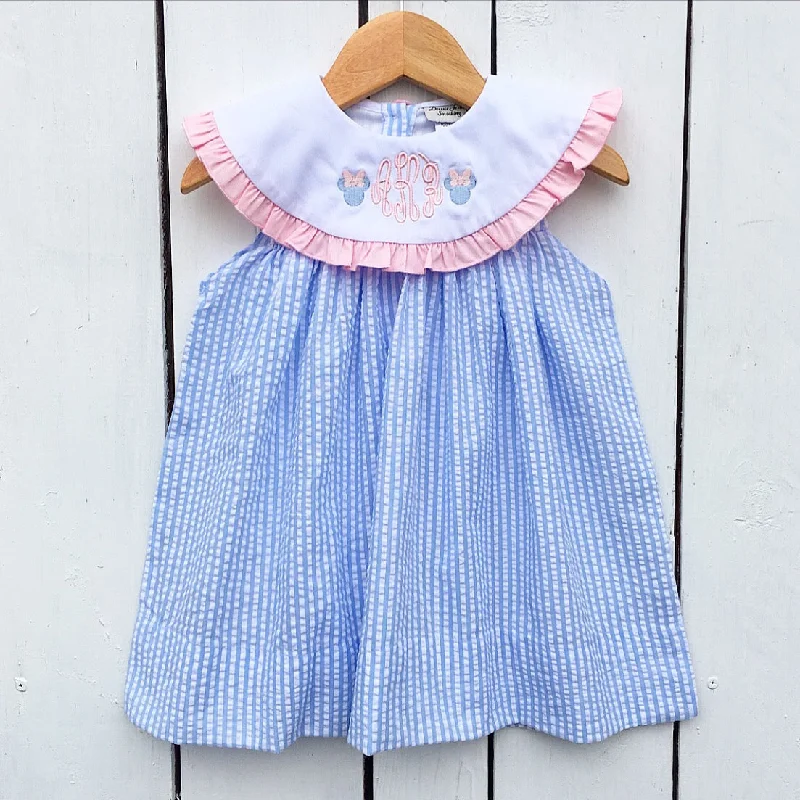 Pastel Mouse Ears Float Dress Maxi Flowy Bohemian