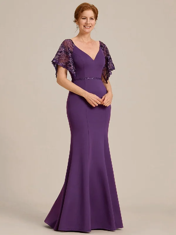 Cecil | Sexy V Neck Maxi Bodycon Mother of the Bride Dress Tunics Bestseller popular