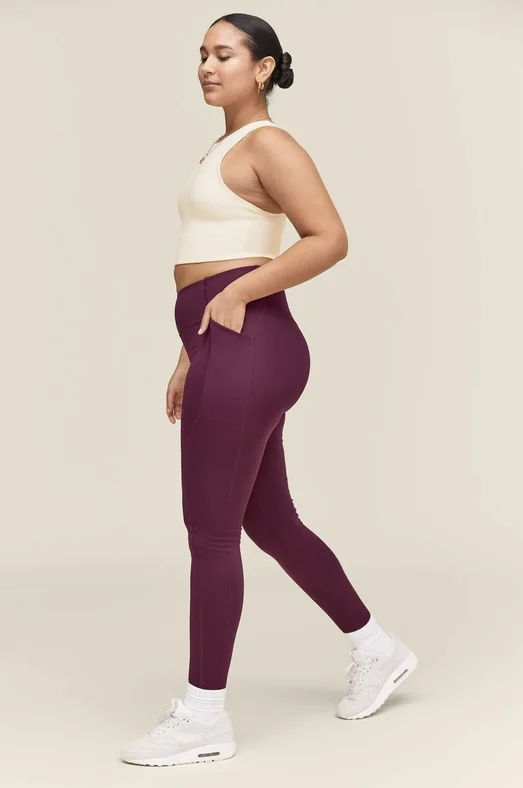 Compressive POCKET High-Rise Legging by Girlfriend Collective Trendy Sporty Compression Leggings
