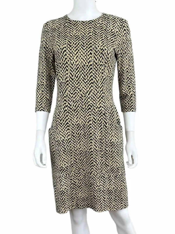 J. McLaughlin Chevron Print Dress Size S Tunics Canvas sturdy