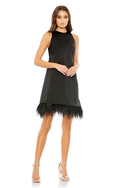 Short Sheath Wedding Guest Dress: Mac Duggal 55805 Tunics Chic fashionable