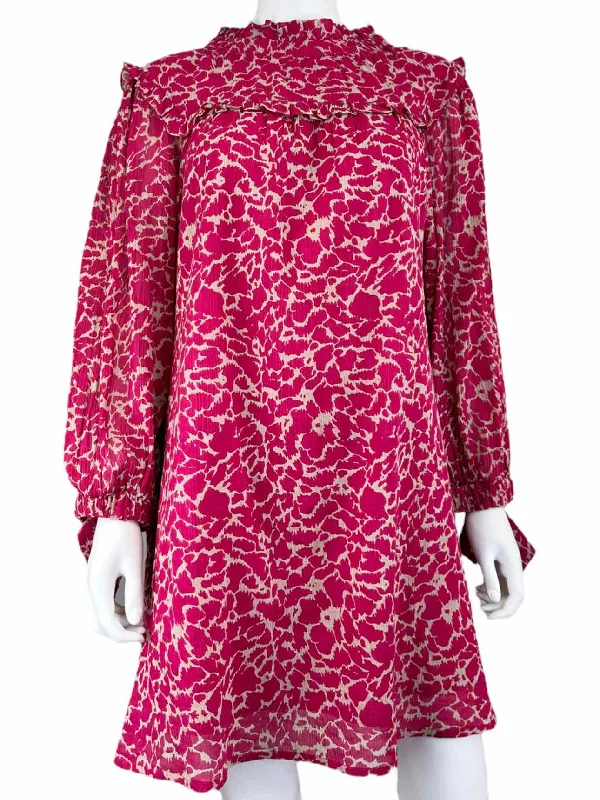 Olivia James Pink Leopard Dress Size L Tunics Plaid country