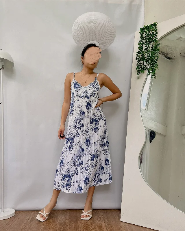 cotton floral crisscross back dress Tunics Distressed trendy