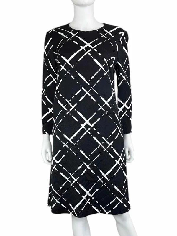 ESCADA Black and White Cocktail Dress Size 38 Tunics Stylish modern