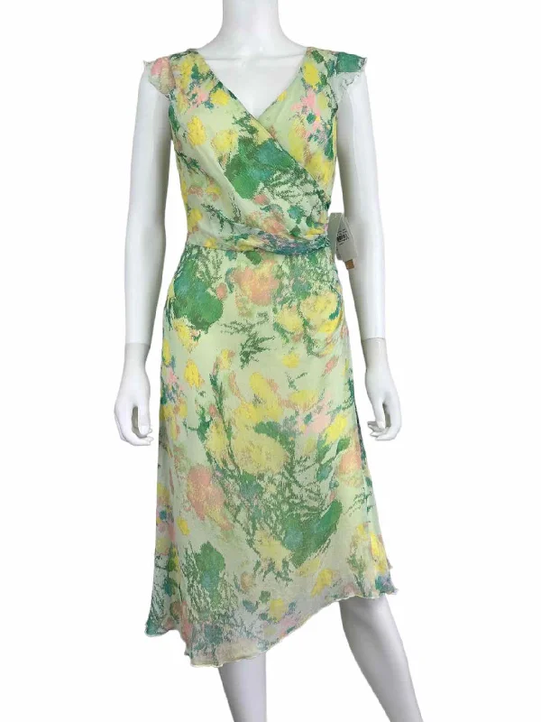 HYPE NWT Pastel Silk Floral Dress Size 6 Tunics Chic fashionable