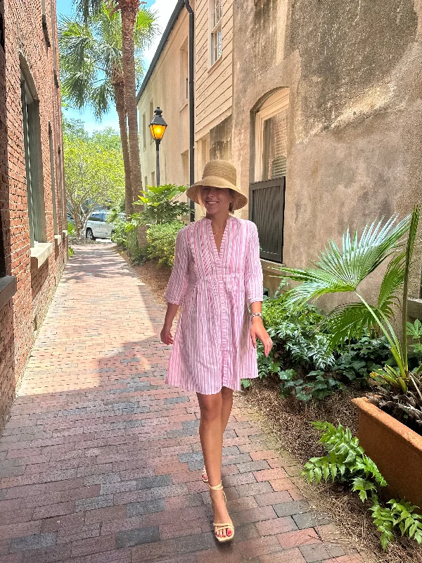 Juliette Dress Pink Stripe Tunics Top rated