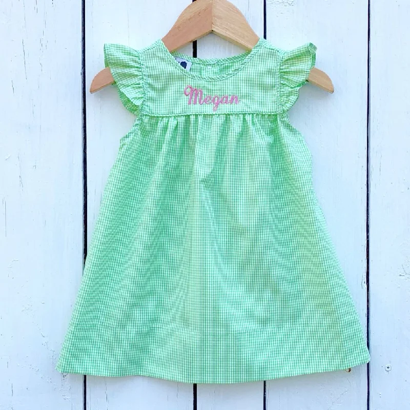 Fairway Green Gingham Dress Tunics Sophisticated sleek