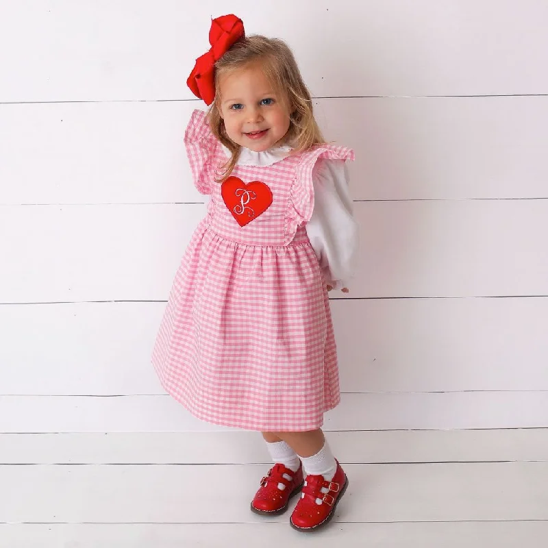 Heart Pinafore Dress Tunics Fashionable chic
