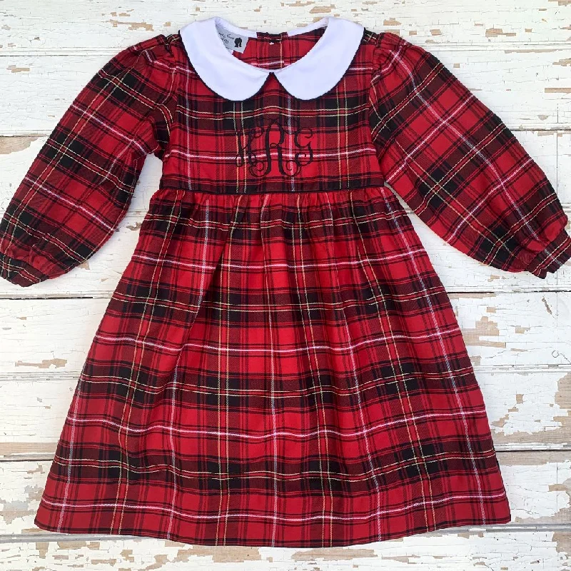 Deck the Halls Plaid Dress Tunics Practical durable