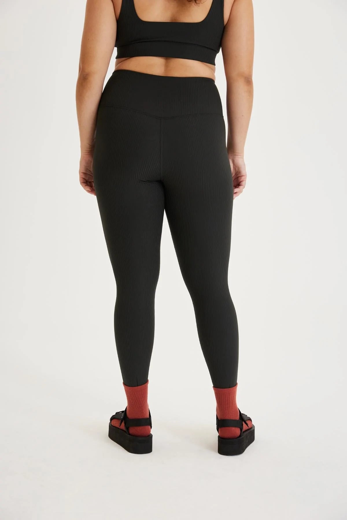 Rib High-Rise Legging by Girlfriend Collective Stylish Stretch Print Leggings