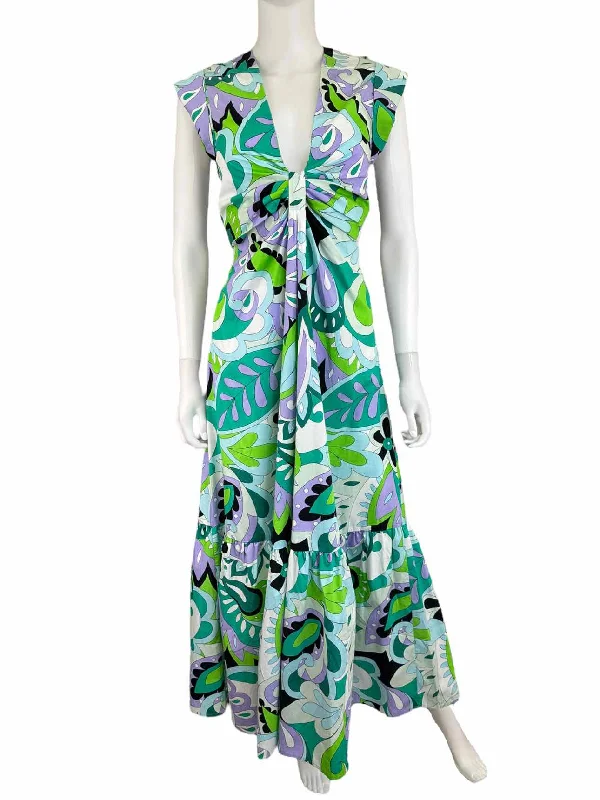 STEVE MADDEN NWT Green Paisley Dress Size M Tunics Trendy modern